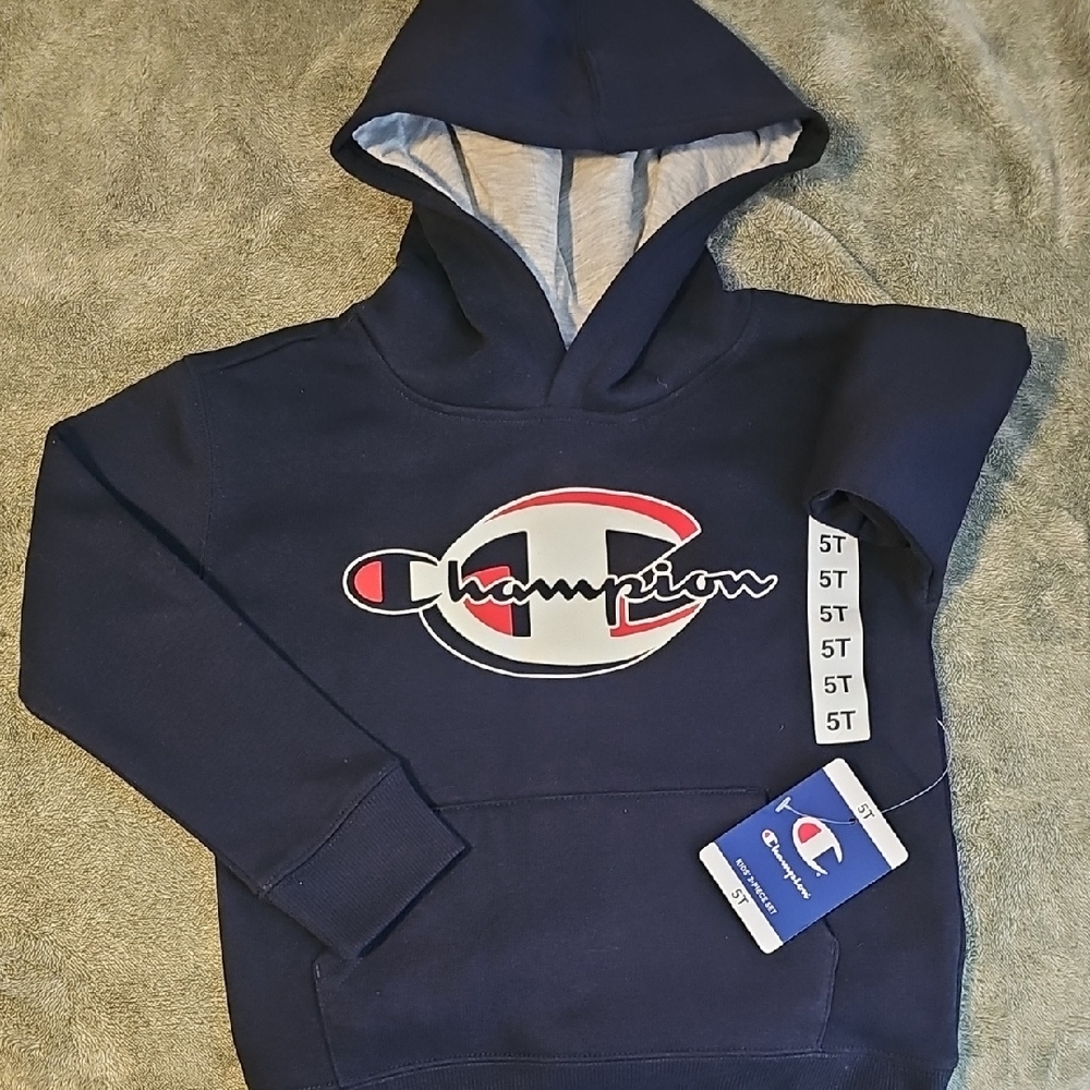 Champion Kids Dark Blue Hoodie